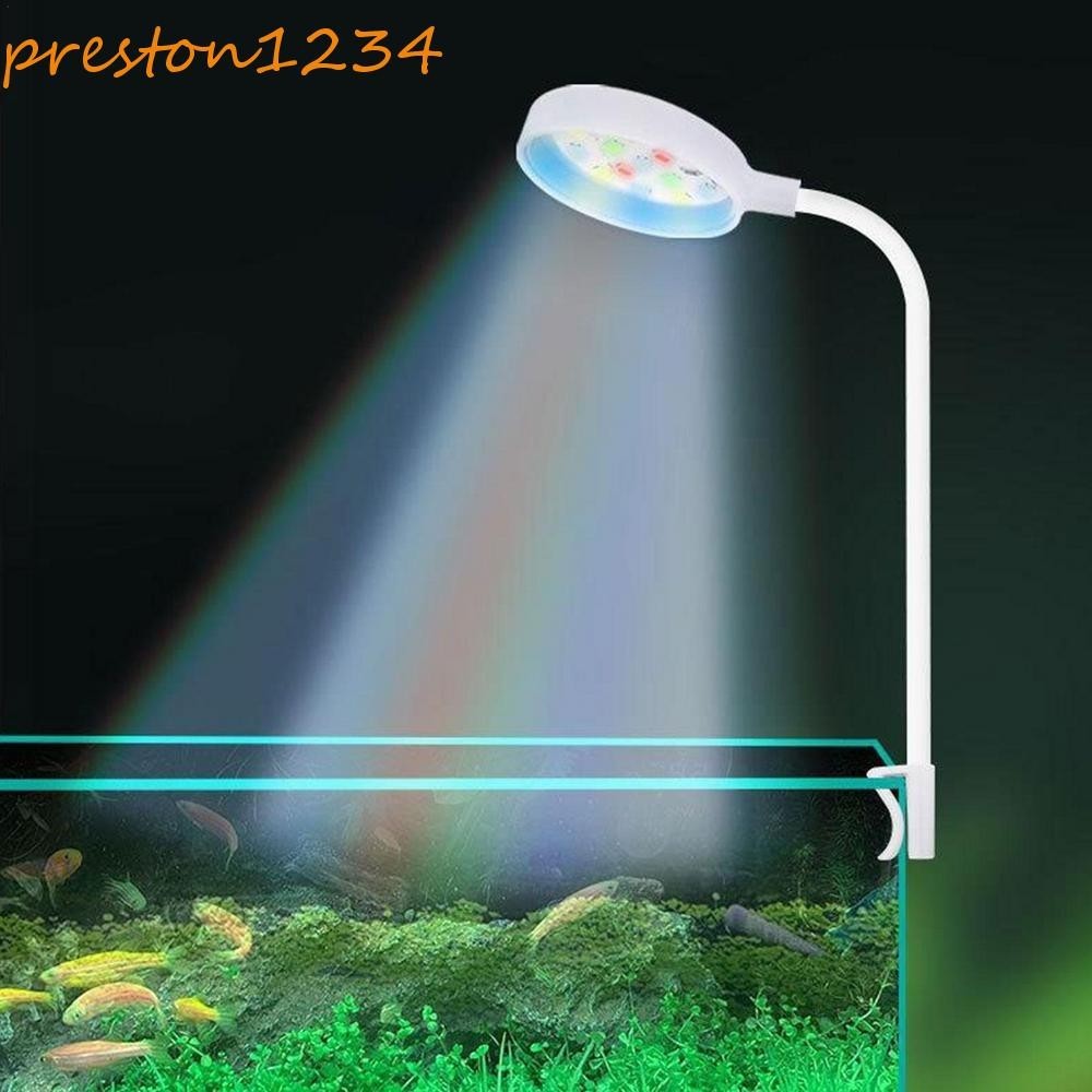 PRESTON水族館燈,發光二極管彩燈水族館植物燈,迷你USB插頭360度旋轉魚缸燈魚缸