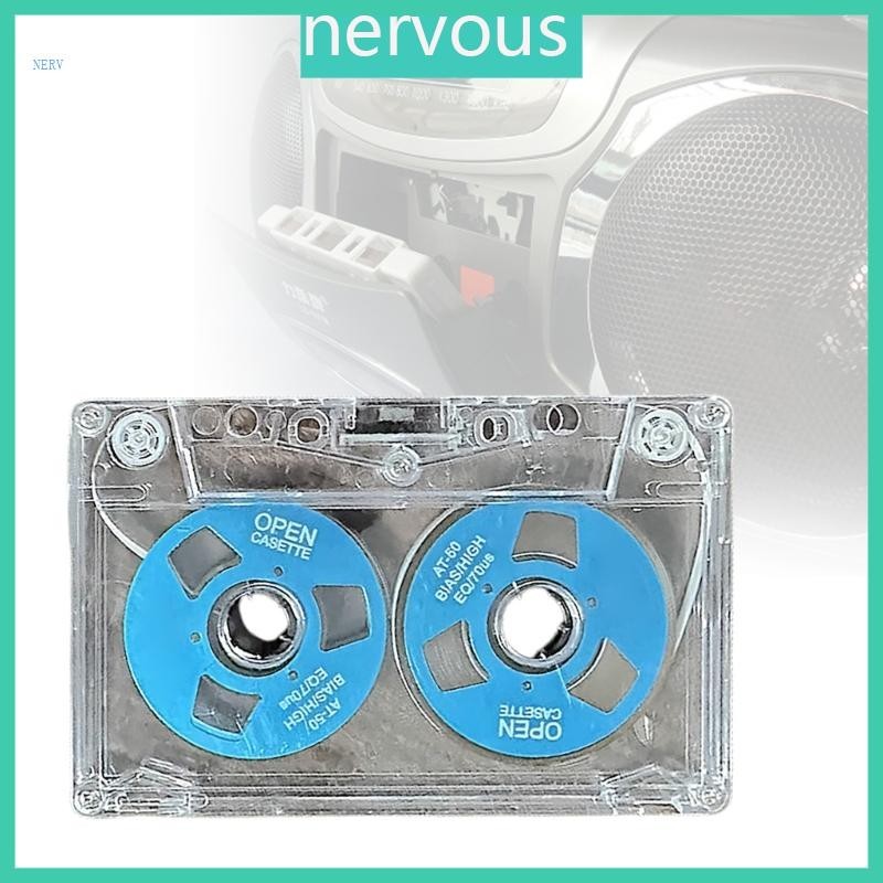 Nerv 雙面金屬盒式磁帶逼真的聲音空白錄音帶,用於演講