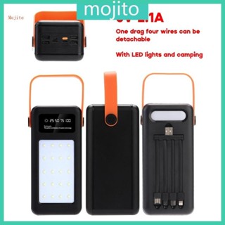 Mojito 28 x 18650 USB C 型 5V DIY 外殼電池充電存儲盒不帶電池