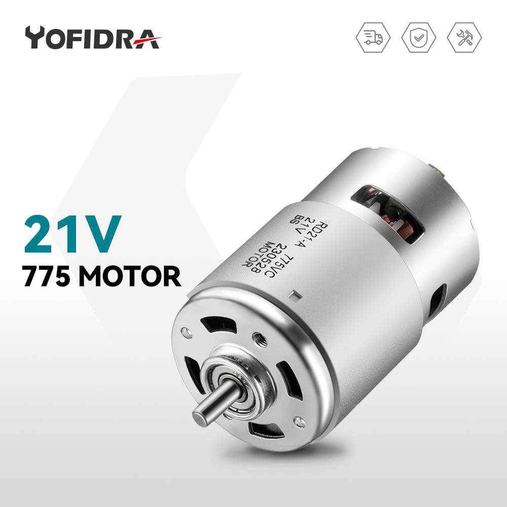 Yofidra775 電機 21V 有刷電機 15000-20000RPM 用於有刷扳手吸塵器角磨機電鋸鏈衝擊鑽