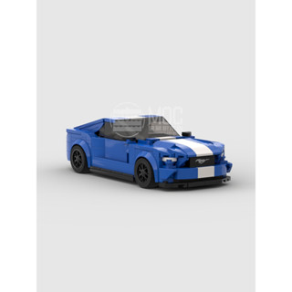 moc積木創意國產套裝賽車經典speed 8格福特野馬謝爾比GT500跑車