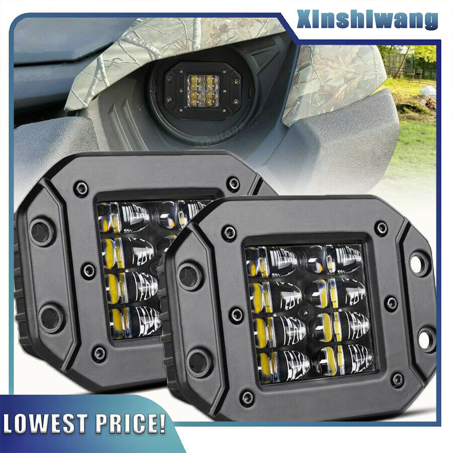 超亮 5 英寸 40W 6000K 嵌入式安裝 LED 工作燈條,適用於汽車卡車越野船 4WD Atv 點光束 LED