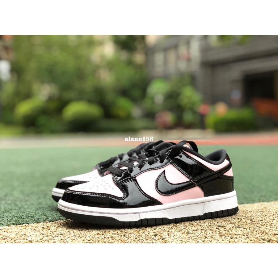 Nike Dunk Low ESS Pink Black 黑粉 漆皮 辣妹 經典 滑板鞋DJ9955-600