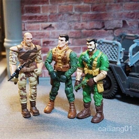 正版散貨集美3.75寸兵人 特種部隊可動人偶 軍事模型 玩具模型