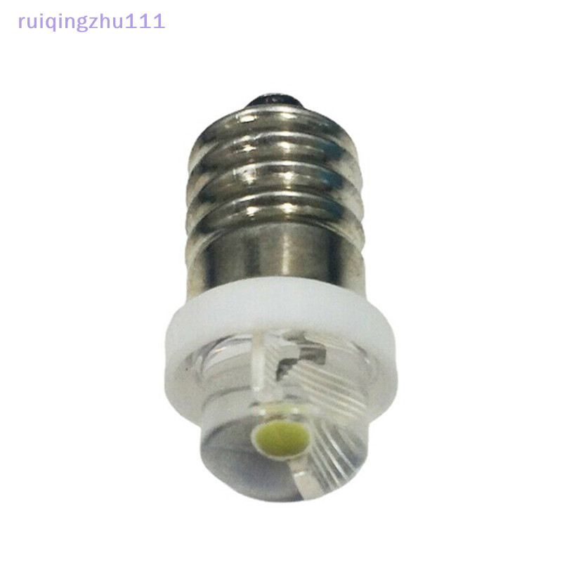 [ruiqingzhu] 3/4.5/6v 0.5W 手電筒燈泡 6000K 白色 LED E10 插座更換燈泡 [TW