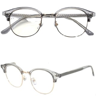 韓版TR眉毛鏡復古板材眼鏡框藝文半金屬板材眼鏡架98316
