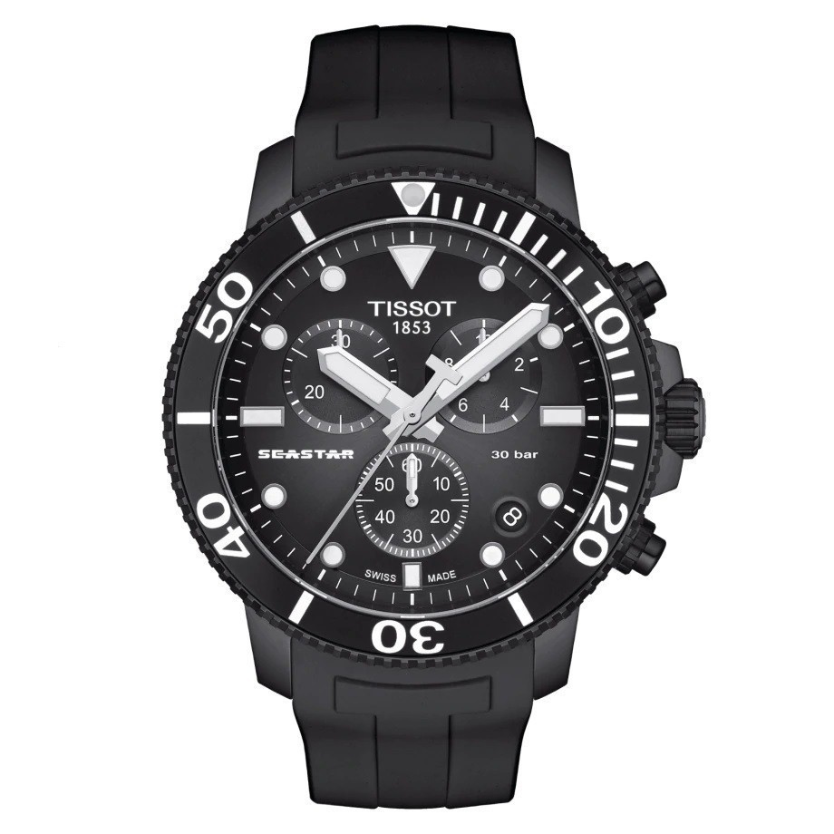 Seastar 1000 計時碼表 Seastar 1000 黑色 t1204173705102 男士手錶