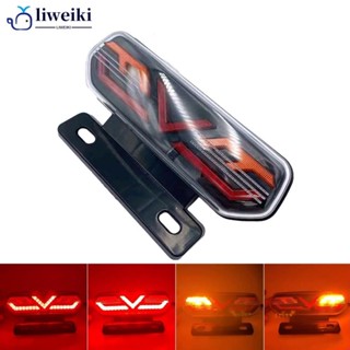 Liweiki 12V LED 摩托車尾燈剎車燈摩托車停止轉向信號方向指示燈閃爍器 ATV 尾燈 E6J1