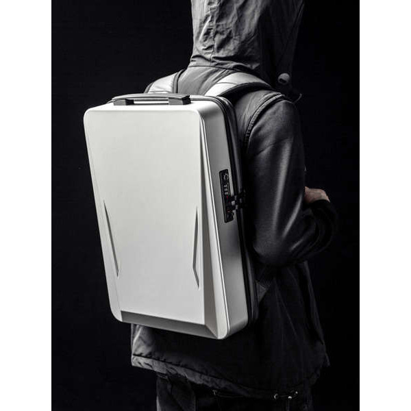 背包防水商務書包旅行可放遊戲本硬殼後背包17.3大容量防盜電腦包