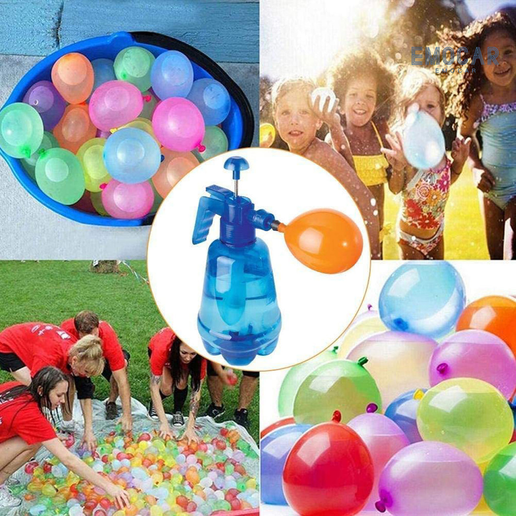 [文房樂玩]玩具兒童水氣球壓力噴水壺 配500個氣球 戶外水球打水仗遊戲