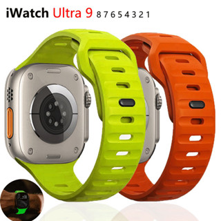 矽膠運動錶帶 Correa 錶帶相容 Apple Watch Ultra2/Ultra 9 8 7 6 5 4 3 SE