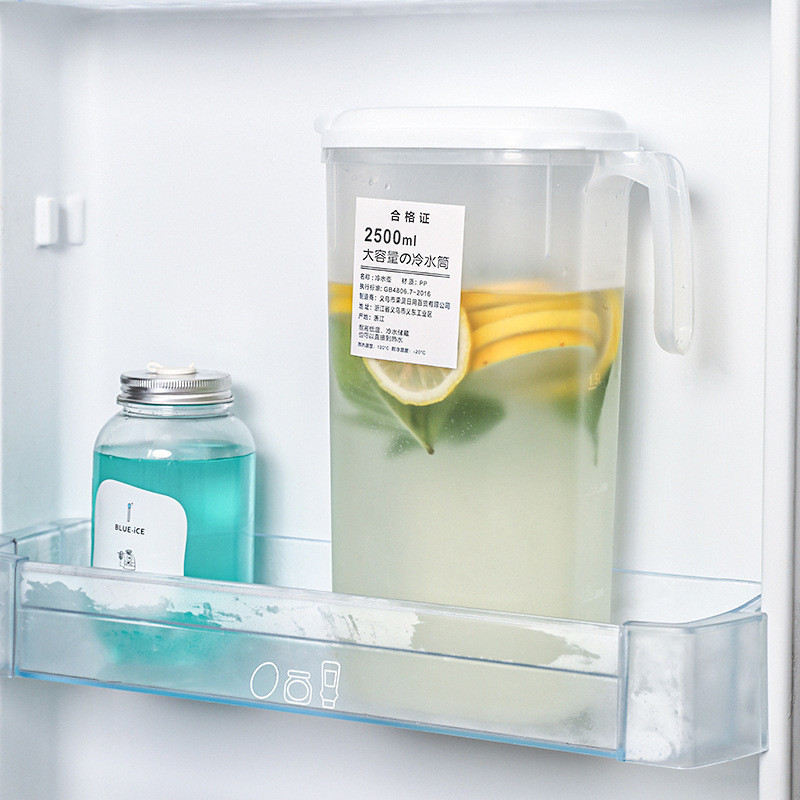 大容量冰箱冷水壺家用塑料杯耐高溫儲水夏季飲料冷水桶冷水管批發