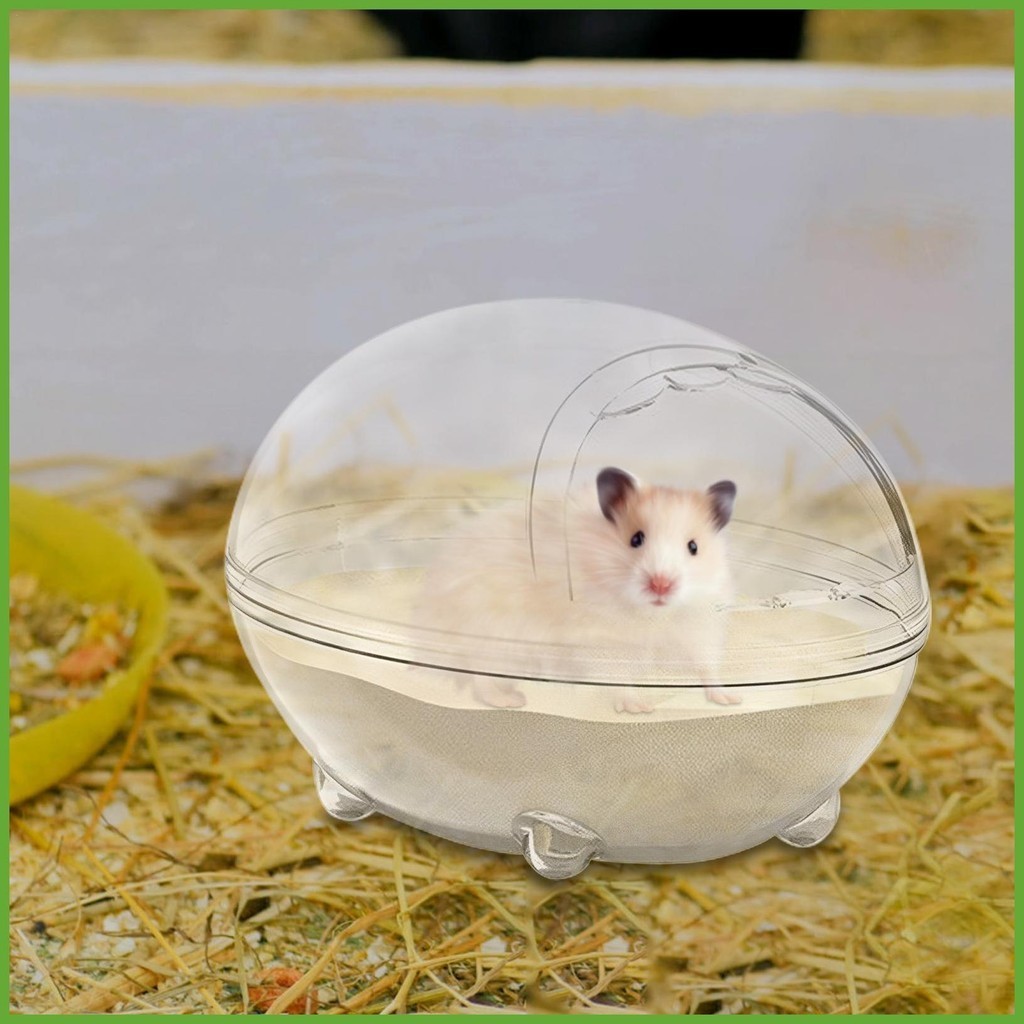 倉鼠籠倉鼠籠配件透明倉鼠浴室小寵物浴缸箱防塵浴缸老鼠chitw