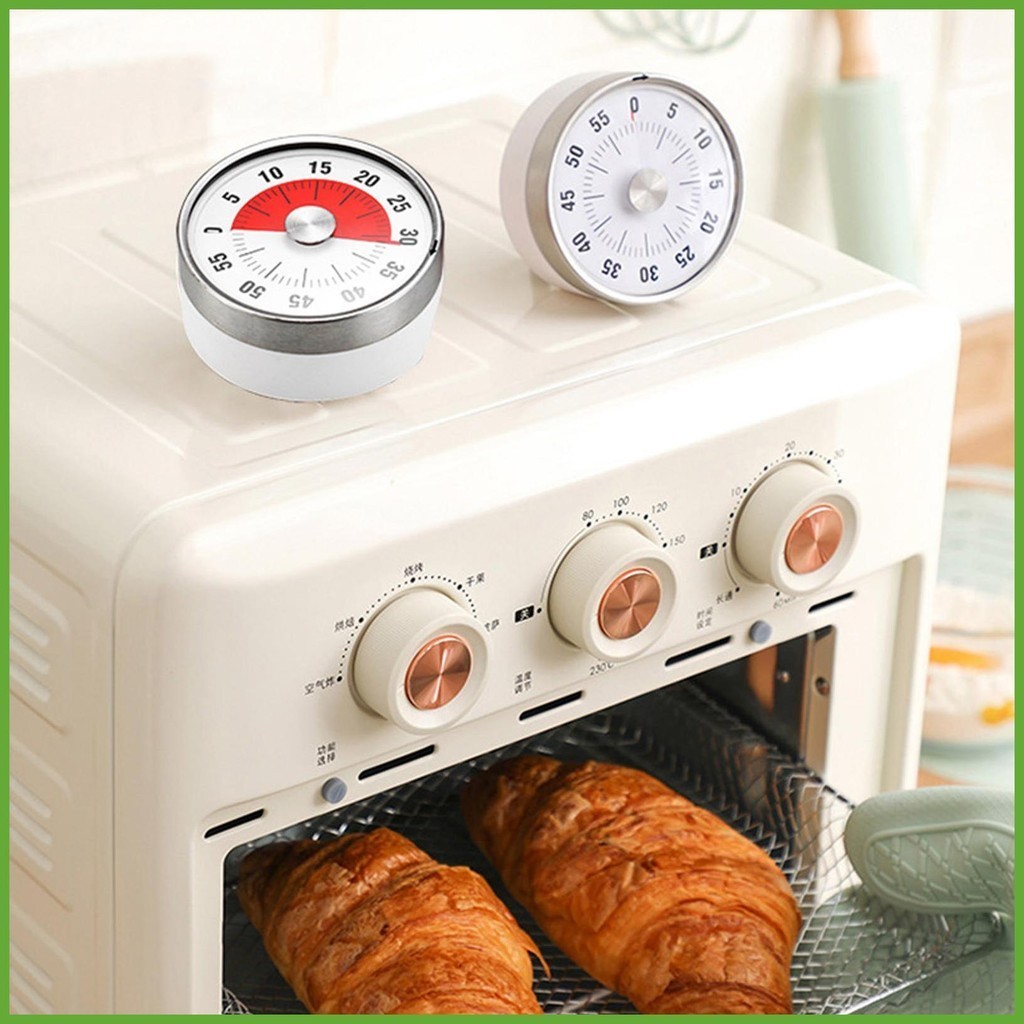 機械廚房計時器磁性不銹鋼烹飪時鐘 60 分鐘視覺計時器從 0 到 59 分鐘用於 chitw