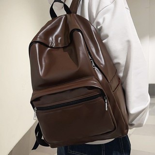 【Porter】後背包男士休閒潮流PU旅行背包通勤包簡約大容量大學生高中生書包
