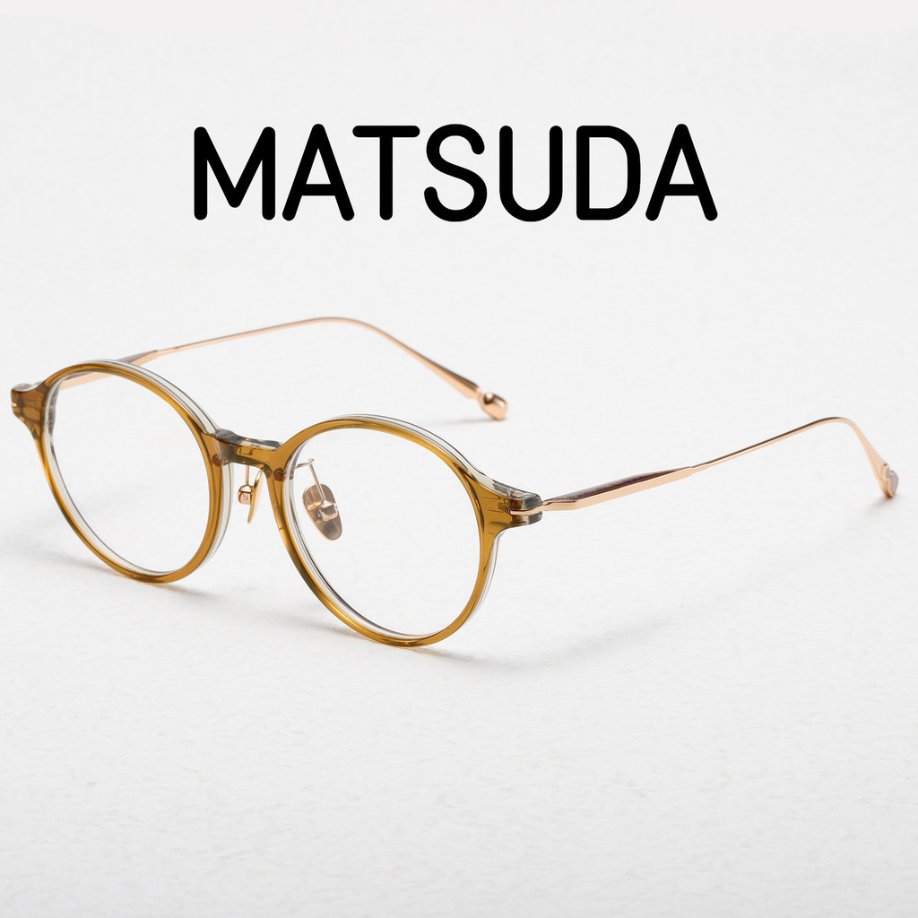 【TOTU眼鏡】醋酸纖維眼鏡 金屬框眼鏡 松田MATSUDA 日本手工眼鏡 M2061 板材眼鏡 純鈦眼鏡框 時尚長細鏡