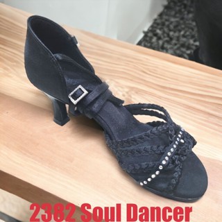 拉丁女鞋 SoulDancer 2382 帶高跟鞋 6.5cm (2382SD6P) - 黑色
