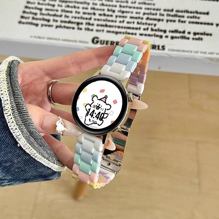 22MM可愛透氣樹脂錶帶 小米手錶運動版 Color2 小米手錶S 3 S 2 S 1 Active 小米手錶2Pro錶