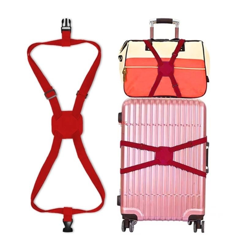 Seng 行李綁帶交叉打包帶伸縮旅行包固定帶可調節鬆緊帶手提箱包子