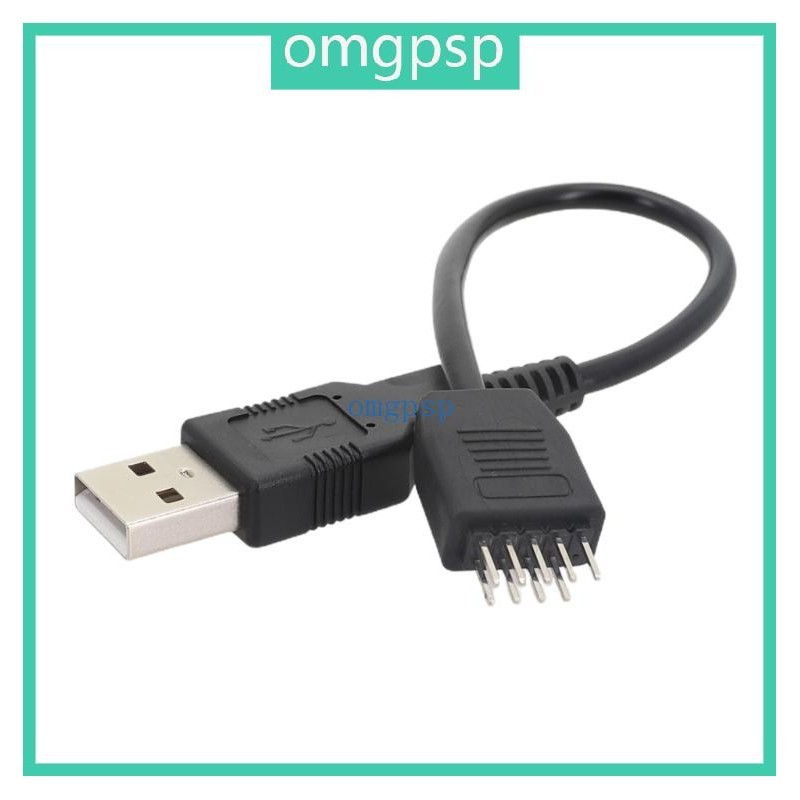 Omg USB 9Pin 連接器 USB 延長線 USB2 0 轉主板 9Pin 公頭延長線