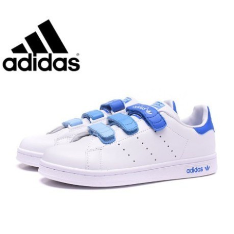 新款 Adidas Stan Smith 愛迪達三葉草史密斯漸變魔鬼氈 休閒鞋 情侶鞋 運動鞋男女鞋跑步鞋 愛迪達運動鞋