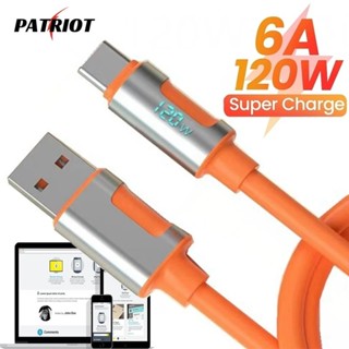 120w 6A 超快速充電線 - USB C 型充電線 - 手機配件 - 鋅合金數據線 - 數顯、滴答作響、耐用、通用