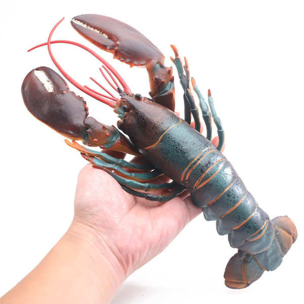仿真大號波士頓龍蝦澳洲龍蝦兒童海洋動物玩具認知模型海鮮擺件