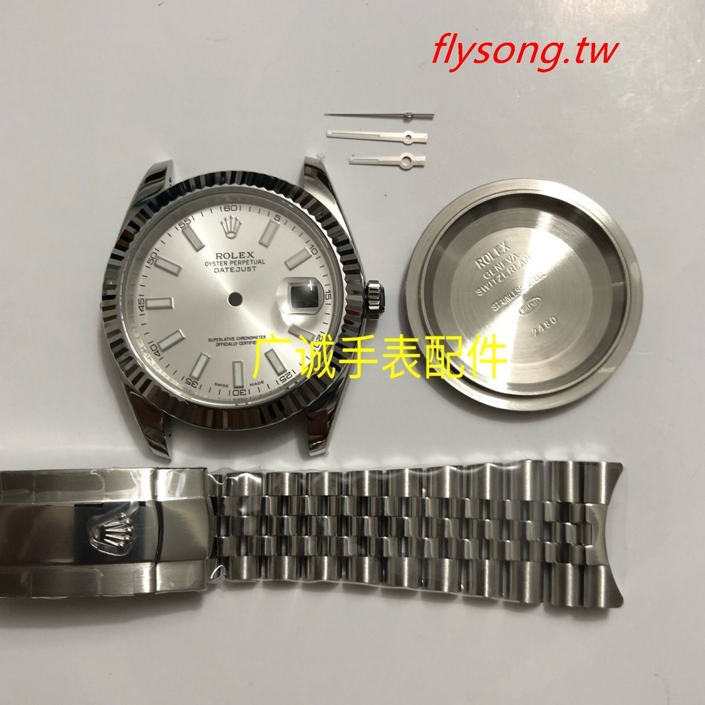 手錶配件 代用日誌錶殼 殼套 錶帶 錶盤 適配2824機芯 40尺寸