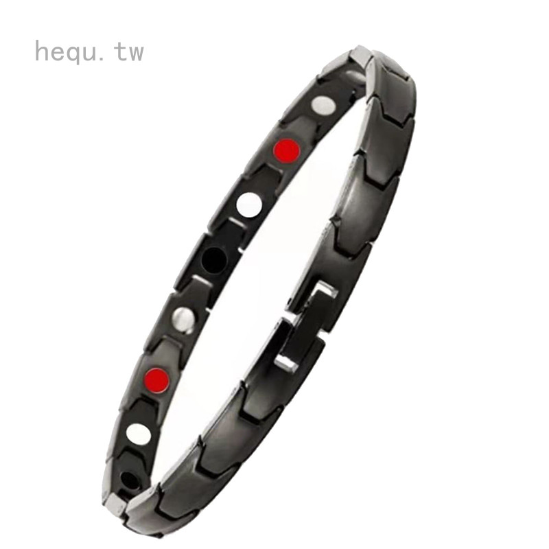 【Hequ】 磁療磁石手環 復古創意可調整磁性情侶手鍊