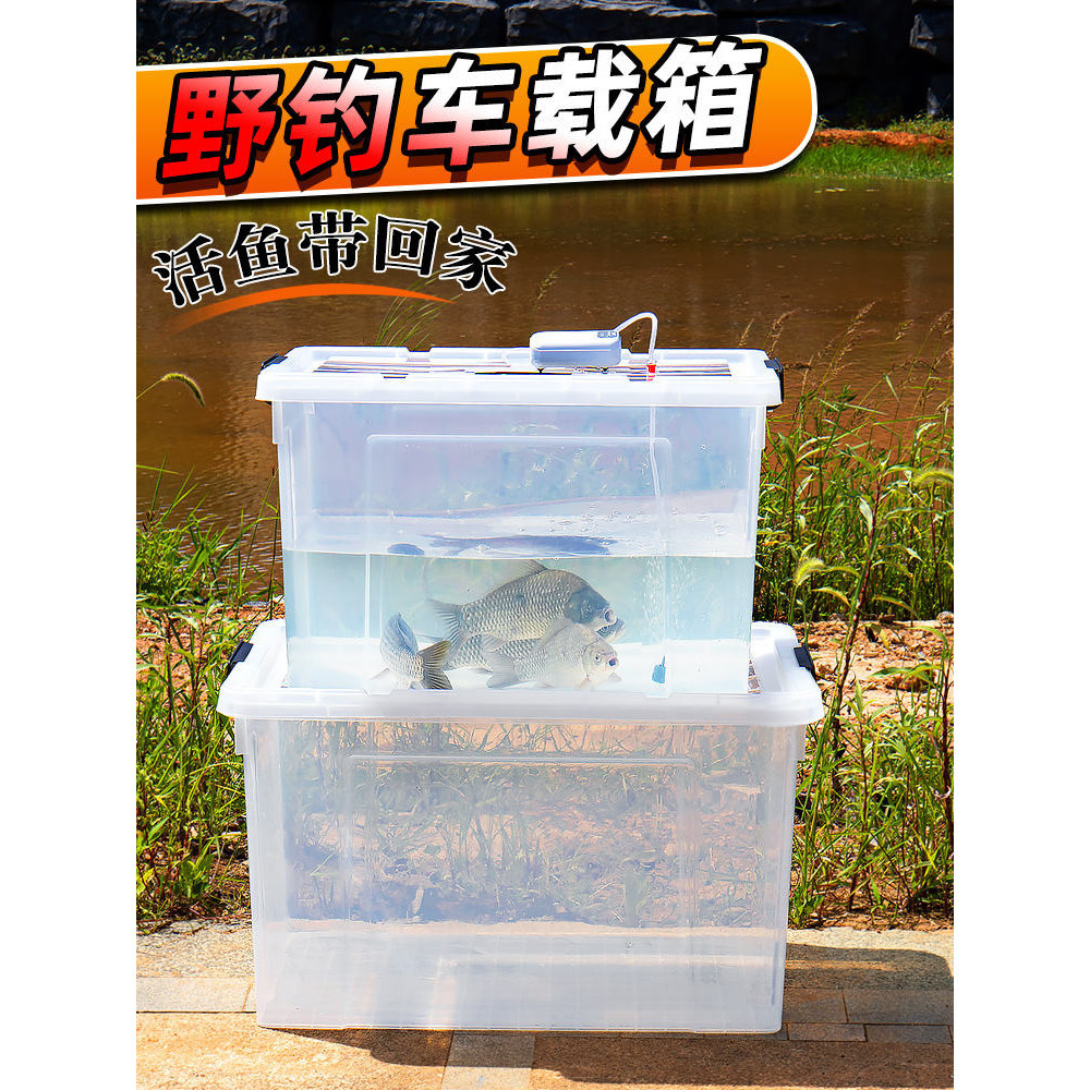 精品魚具 |  戶外車用釣魚箱後備箱活魚桶加厚裝魚箱大