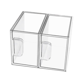 Sc PET 盒子用於存儲桌面化妝盒透明存儲架香水盒