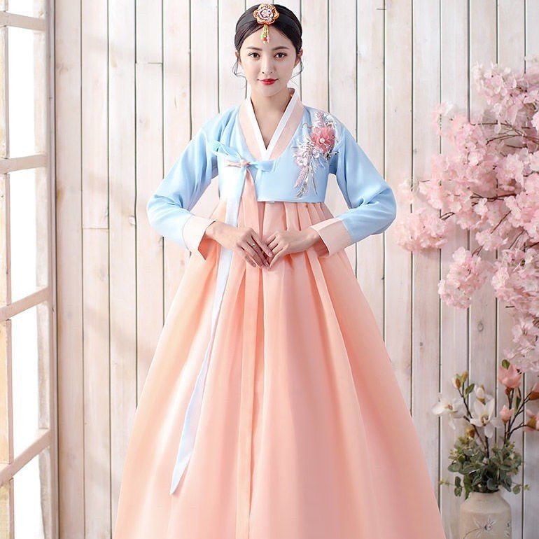 出租韓服女裝北韓表演服韓服女舞蹈民族風宮廷服套裝寫真韓服套裝