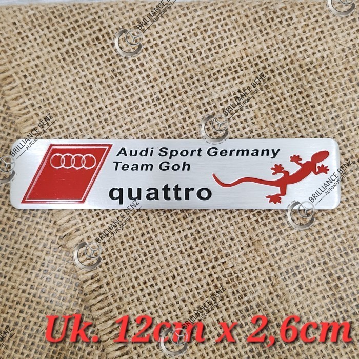 標誌鋁奧迪 QUATTRO SPORT SLINE 德國貼紙板奧迪模型 1