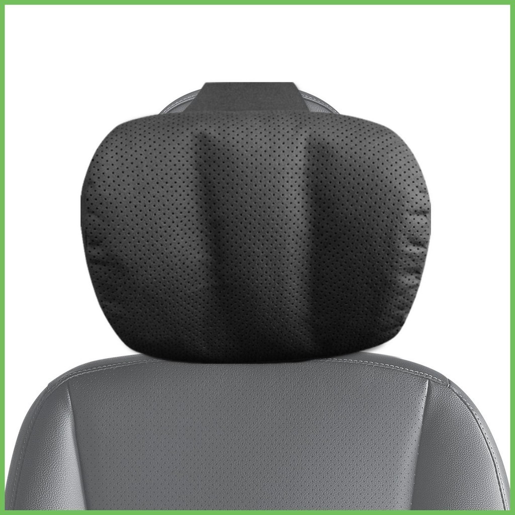 汽車頭枕枕頭記憶泡沫座椅頸枕純色軟頸枕適用於越野車賽車 haoyistw