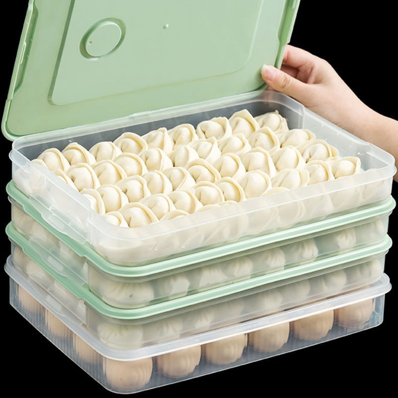餃子盒廚房家用水餃盒冰箱保鮮盒收納盒塑膠冷凍托盤餛飩盒雞蛋盒