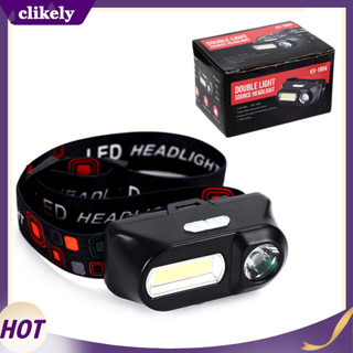 Clikely便攜式照明頭燈戶外應急頭戴式usb充電燈頭燈