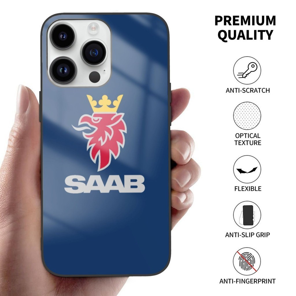 斯堪尼亞 SAAB 標誌 22 手機殼防摔保護套 TPU 適用於 IPhone XR XS 13 14 15 Pro M