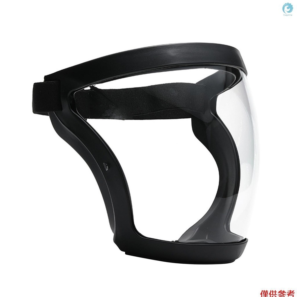 全面罩透明防護面罩防霧防水防風透氣安全面罩內置防 PM2.5 過濾器用於工作清潔騎行