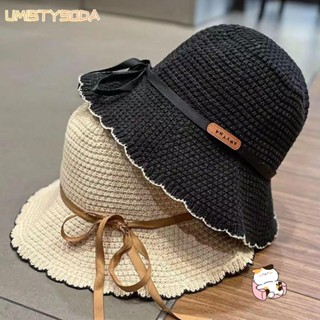 UMISTYSODA水桶帽,透氣可折疊漁夫的帽子,抗紫外線沙灘帽女女孩