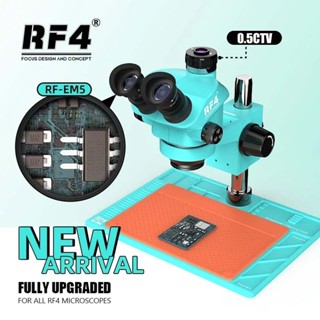 Rf4 7-50X焦距放大手機PCB焊接維修平台鋁合金大底座變焦三目顯微鏡
