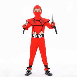 兒童肌肉忍者 日本武士表演服 忍者服裝 萬聖節 cosplay 角色扮演服裝