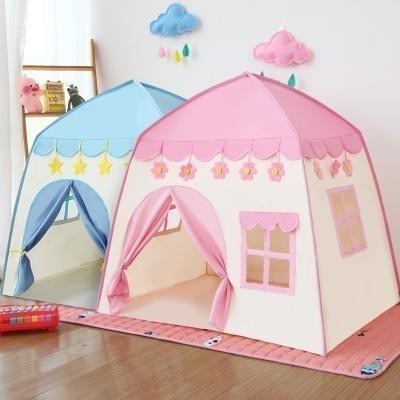 Tenda Termurahh 兒童玩具/兒童帳篷帳篷露營玩具城堡巨型模型室內外防水兒童帳篷女孩玩具益智玩具城堡宮殿形狀