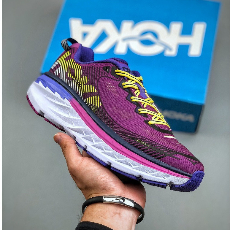 Hoka One Bondi 5 男女越野跑鞋專業緩震跑鞋戶外運動鞋 36-45碼