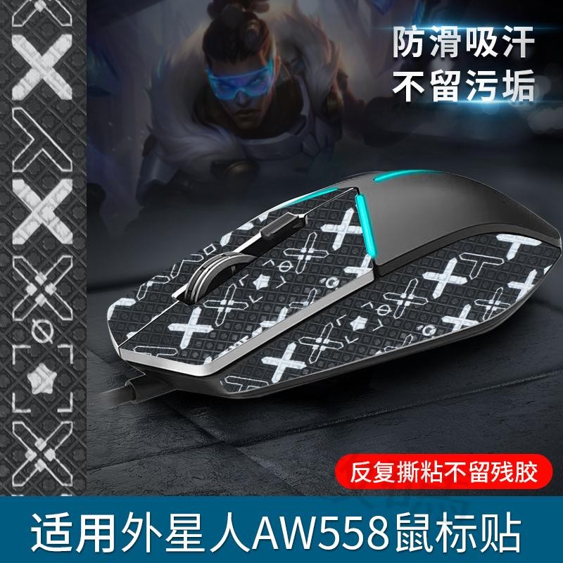 滑鼠貼紙 適用Alienware外星人滑鼠貼AW558防滑貼AW510M貼紙吸汗防滑保護膜