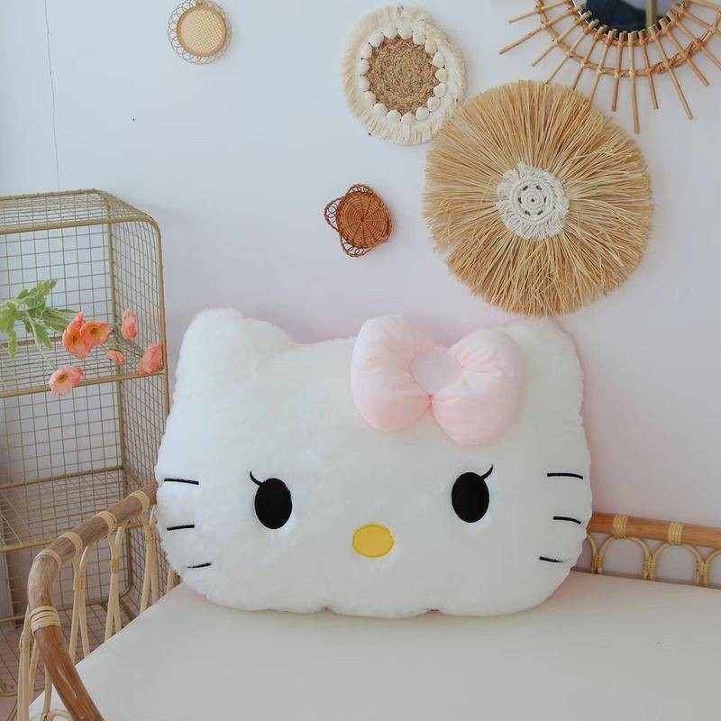 Suxi | 可愛kitty貓抱枕玩偶毛絨玩具凱蒂貓抱枕毯車枕靠墊少女心裝飾禮