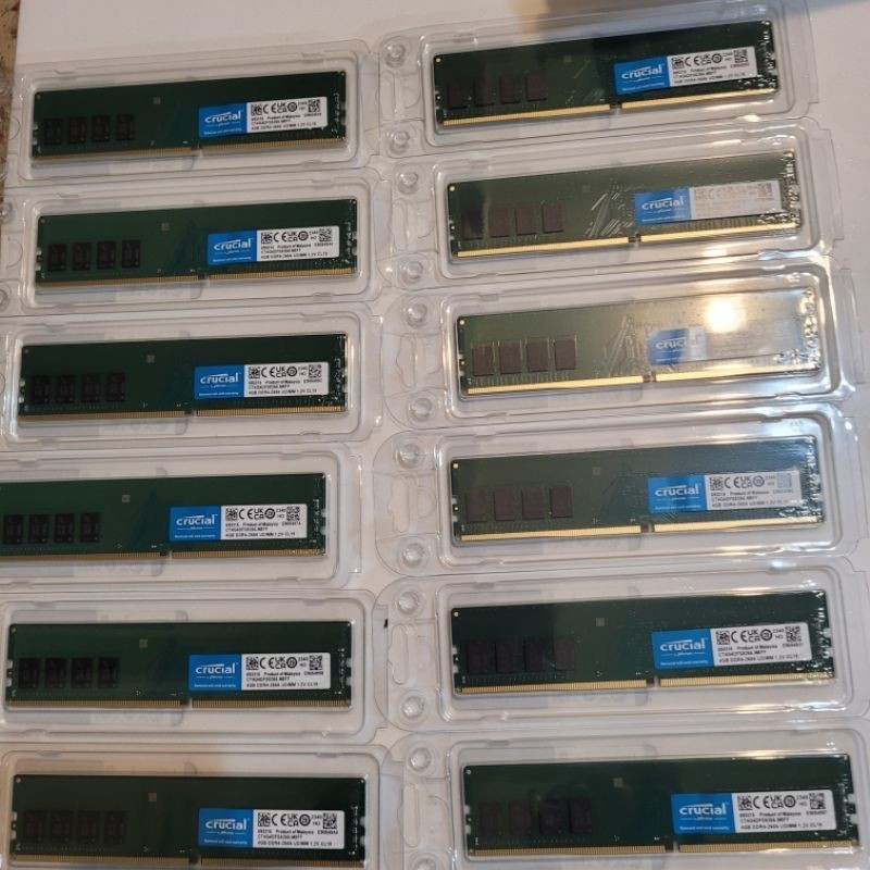 美光 Crucial DDR4 2666 4G桌上型記憶體（單面）
