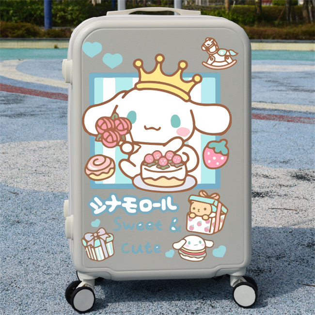 卡通可愛大耳狗行李箱旅行箱拉桿箱貼紙房間墻壁冰箱裝飾貼畵防水