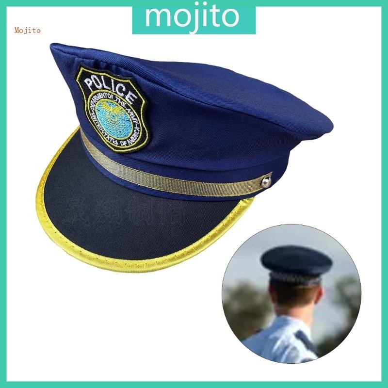 Mojito 幼兒角色扮演帽派對頭飾警察帽平頂帽兒童裝扮帽