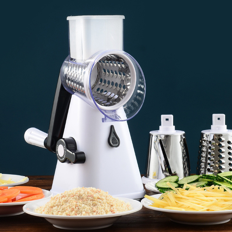 滾筒切菜機家用多功能切菜器土豆絲切絲切片器擦絲刨絲器廚房商用滾筒擦菜神器