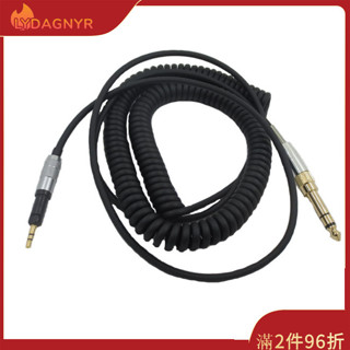 Dagnyr 替換音頻線兼容 Audio-technica Ath-m50x M40x M70x 彈簧耳機線 Aux 2